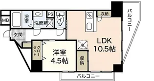 アルル五日市駅前【9階】の間取り