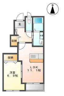 ヴァンベールI【1階】の間取り
