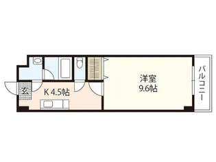 ピアチェーレ皆実【3階】の間取り