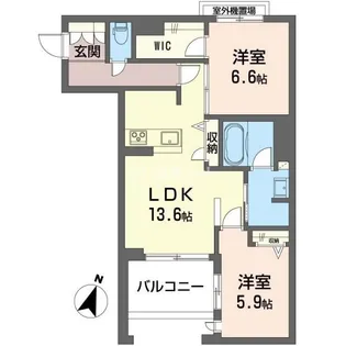 カスケード【3階】の間取り