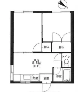 清水コーポ【2階】の間取り