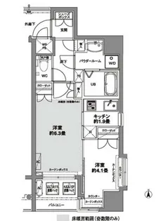 東京都港区芝公園2【マンション】の間取り