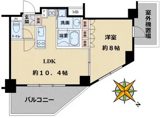 ヒューリックレジデンス茗荷谷【6階】の間取り