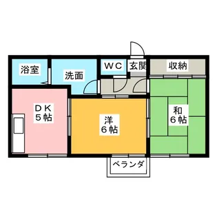 パレスコート【2階】の間取り