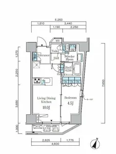 東京都渋谷区千駄ヶ谷3【マンション】の間取り
