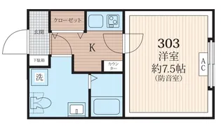 東京都新宿区西落合4【マンション】の間取り