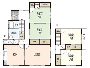広島県廿日市市地御前北3【一戸建】の間取り