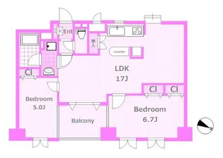 グランシティ横浜西口【3階】の間取り