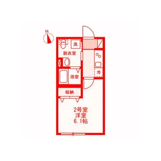 ベイルーム横須賀鷹取【2階】の間取り