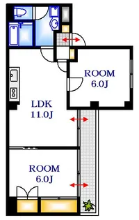 岩田ビル【1階】の間取り