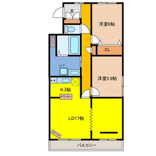 アイポート末広【4階】の間取り
