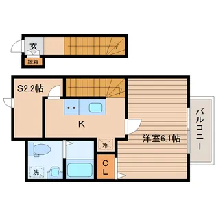 シンティラーレ小松島【2階】の間取り