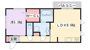レブエスペランス【1階】の間取り