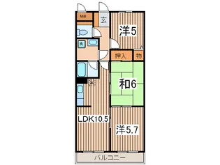 ウインズピア緑園【2階】の間取り