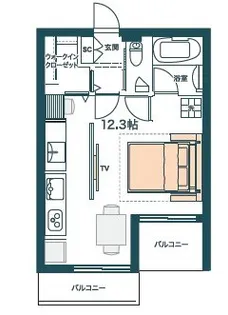 グロリア要町【4階】の間取り