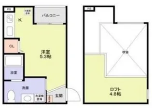 ドメーヌ堺【2階】の間取り