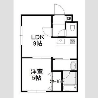 アイリス平岸【3階】の間取り
