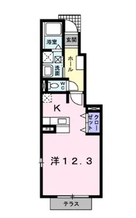 徳島県阿南市日開野町居内【アパート】の間取り