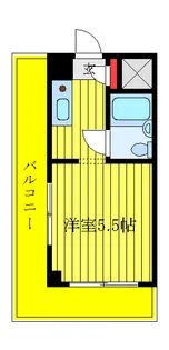 スカイコーポ田中【2階】の間取り