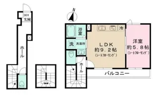 ルミナージュ新中野【3階】の間取り