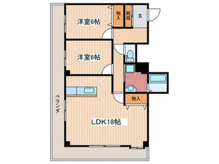 広島県広島市西区庚午北2【マンション】の間取り