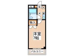 クリスタルマンション【3階】の間取り