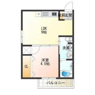 Fメゾン北加賀屋II【1階】の間取り
