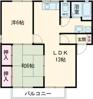 セヴェルSeta【1階】の間取り