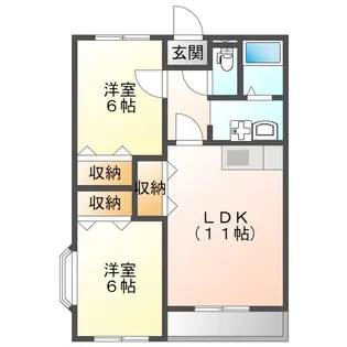 バグースK&K【2階】の間取り