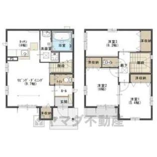 エルメゾン鶴田【2階】の間取り