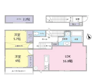 Ciel Bleu【2階】の間取り