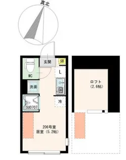 ソラリエ大泉学園【2階】の間取り