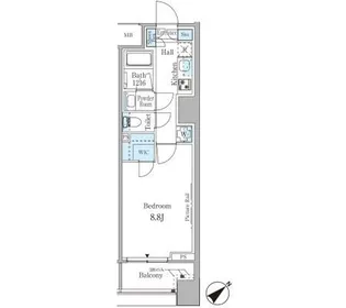 ルビア赤坂【4階】の間取り