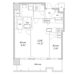 ザ・ファインタワー名古屋今池【20階】の間取り