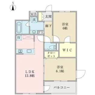 クロスガーデン【3階】の間取り