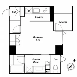 KDXレジデンス白金II【5階】の間取り