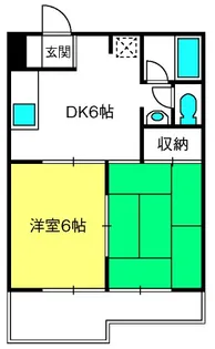 ロキシーモンシャトー【1階】の間取り