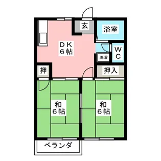 コスモ21長根【1階】の間取り