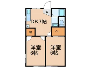 カーサスズキ【1階】の間取り