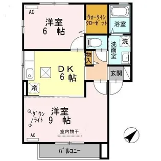 ウィング ヴュー A棟【1階】の間取り