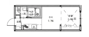 ニホコーポラスIII【1階】の間取り