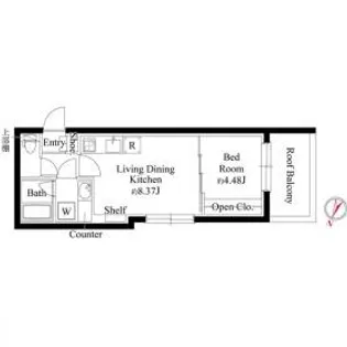 グランパセオ代々木上原【3階】の間取り