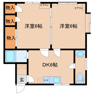 リバーサイドエバラ【2階】の間取り