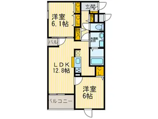 アルカディアII【4階】の間取り
