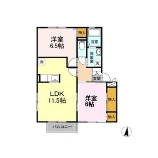 パークヒル柴宮 B【1階】の間取り