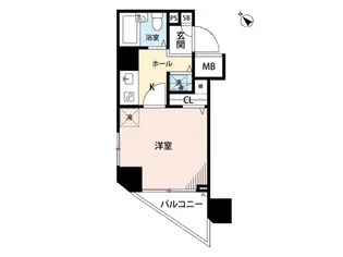 ガラステージ五反田【6階】の間取り