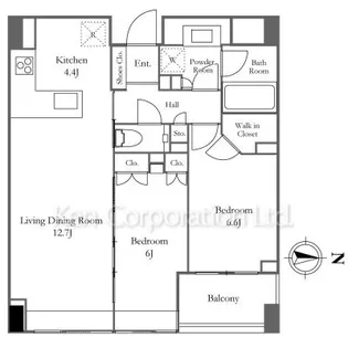 南青山マスターズハウス【6階】の間取り