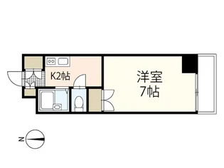 ルミネ東白島【4階】の間取り