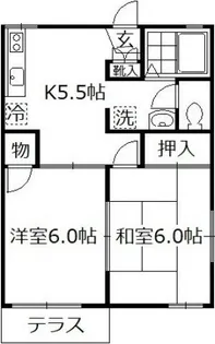 メゾンフレグランス【1階】の間取り