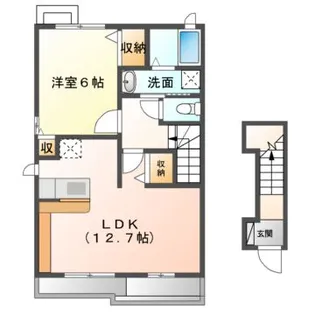 ヴィラ アンシャンテ【1階】の間取り